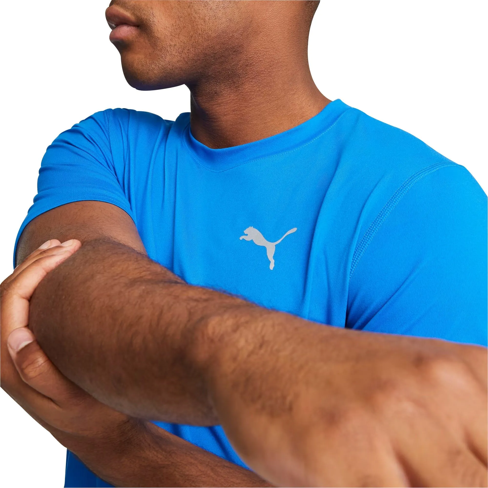 Puma Cloudspun Short Sleeve Mens Running Top - Blue