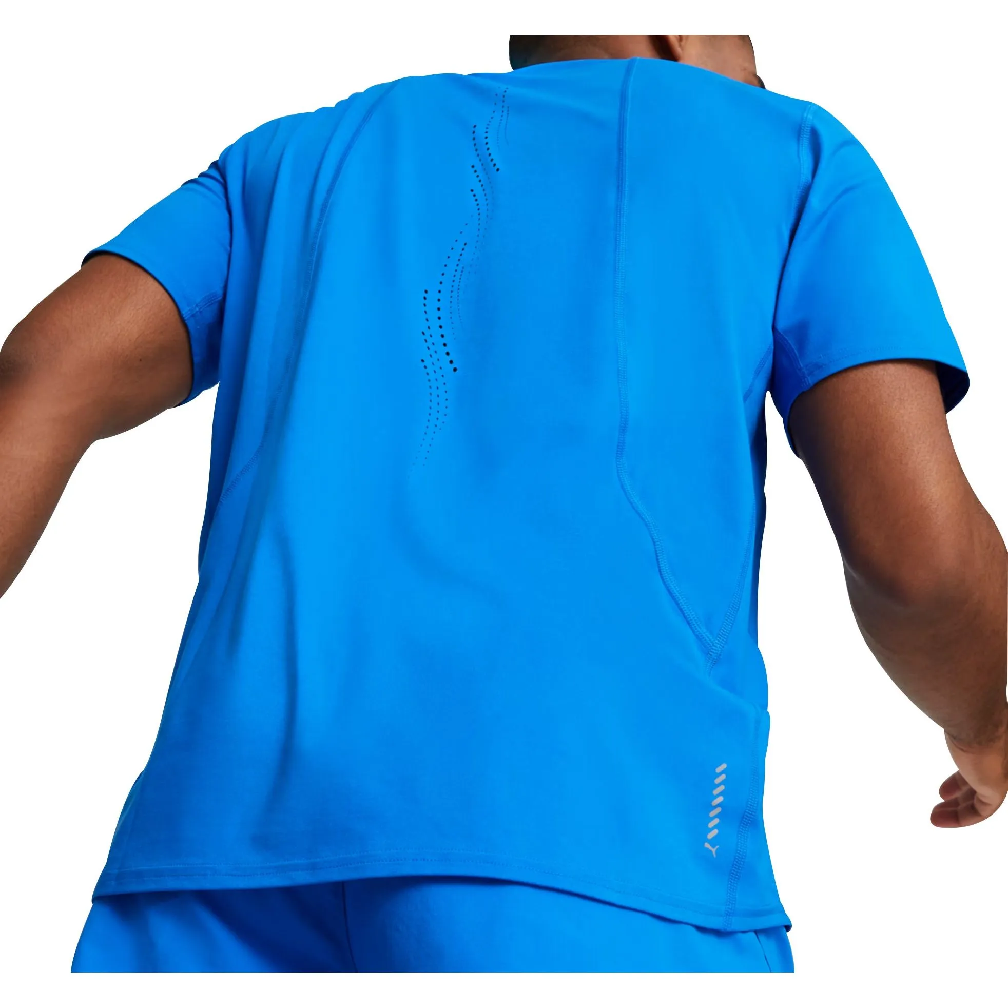 Puma Cloudspun Short Sleeve Mens Running Top - Blue