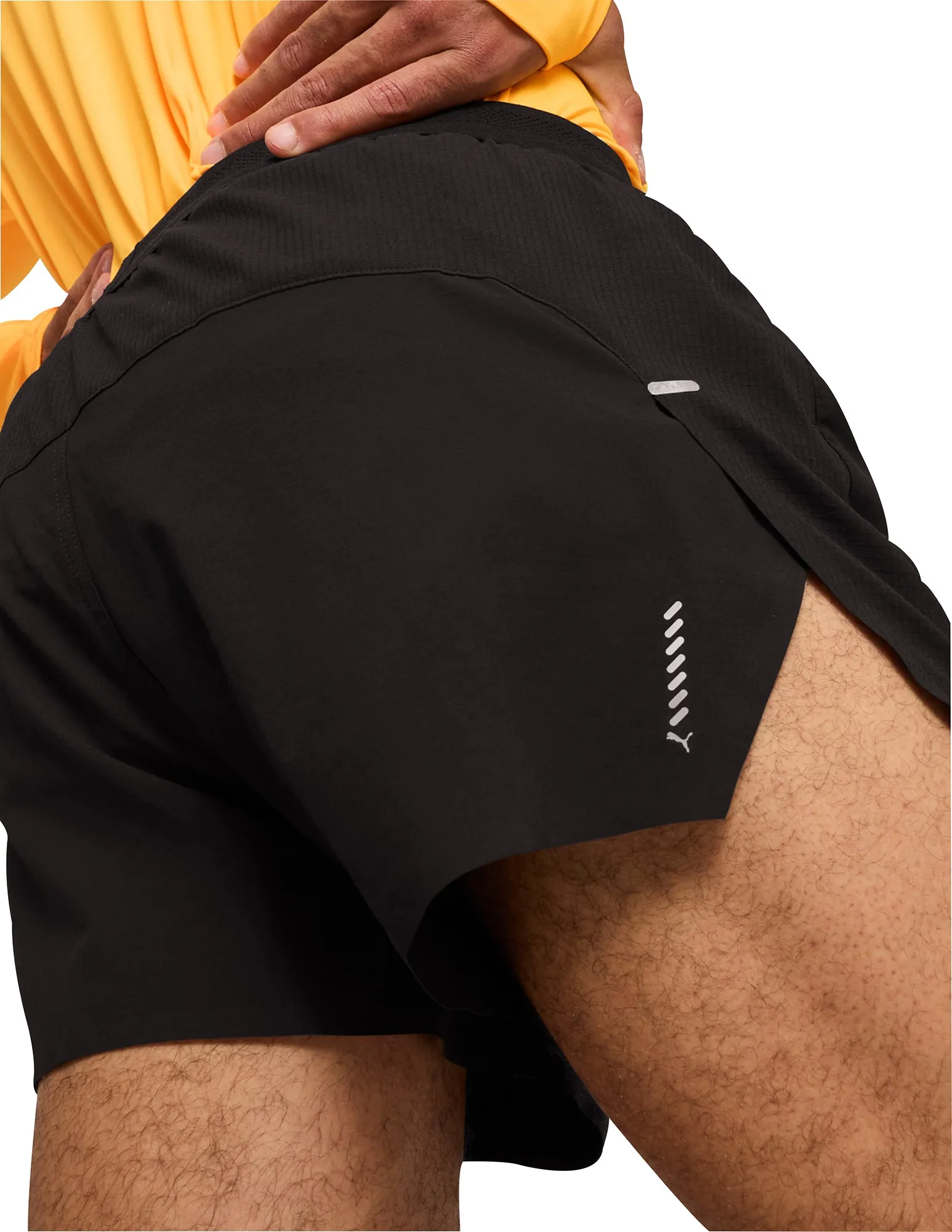 Puma Run Ultraweave Velocity 3 Inch Mens Running Shorts - Black