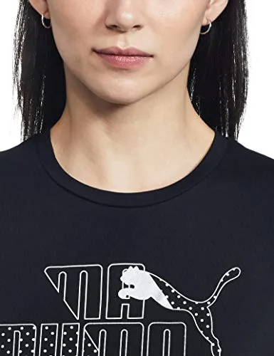 PUMA Women's Graphic Regular T-Shirt (84762501 Black XS)
