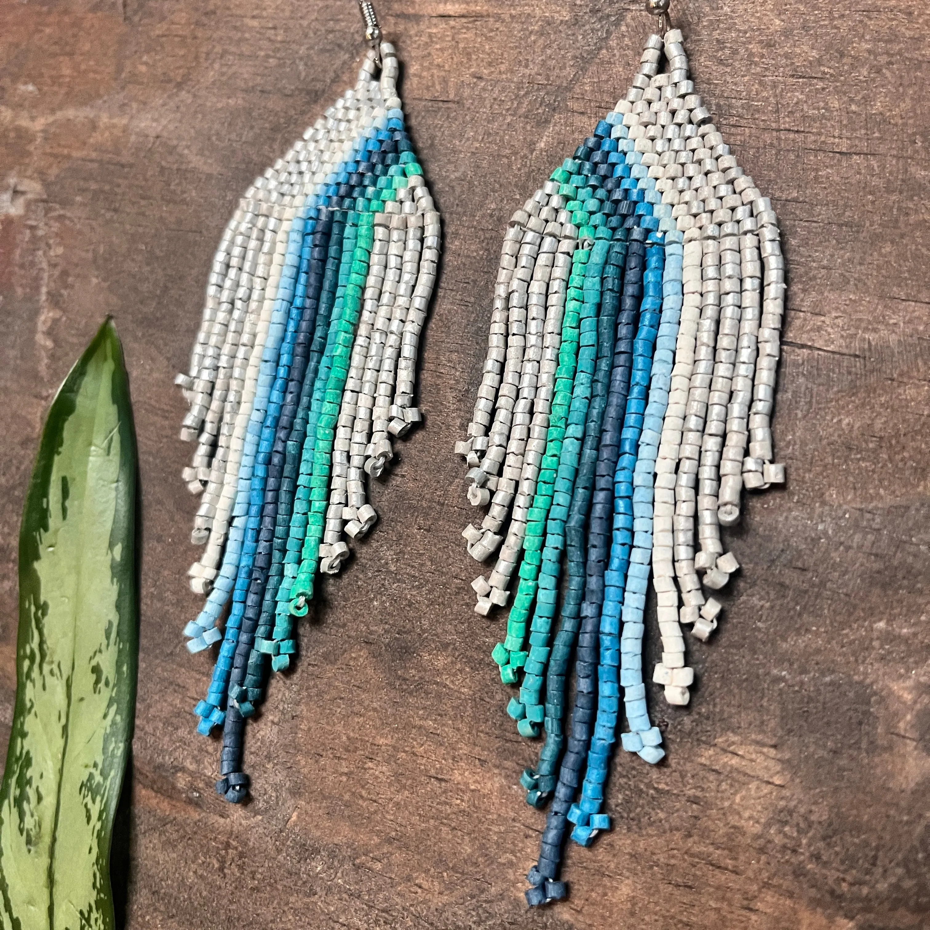 Rainbow Earrings in Symmetrical Design