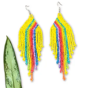 Rainbow Earrings in Symmetrical Design