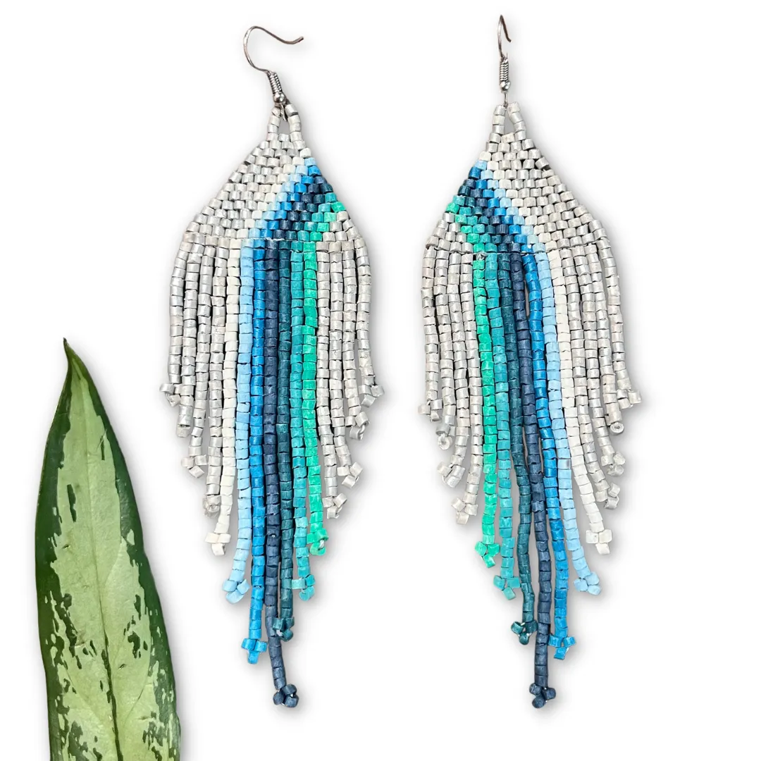 Rainbow Earrings in Symmetrical Design