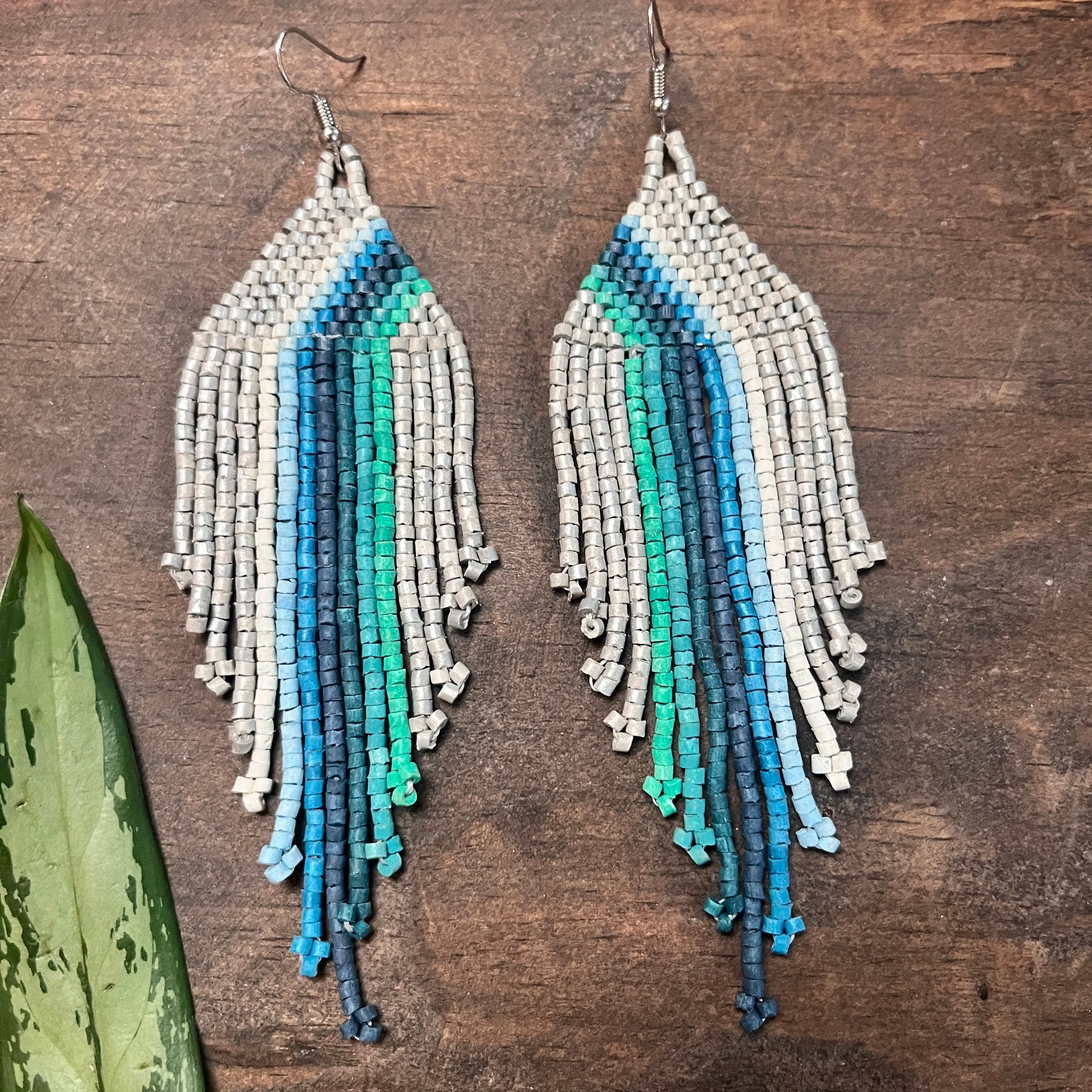 Rainbow Earrings in Symmetrical Design