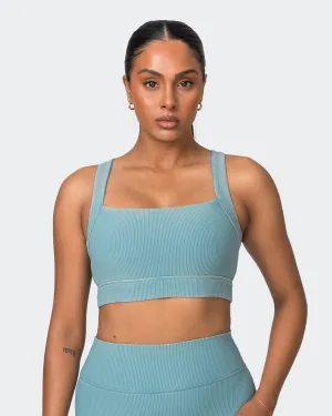 Rebound Vintage Rib Bra - Washed Harbour