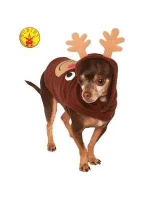 Reindeer Hoodie Pet Costume Size L