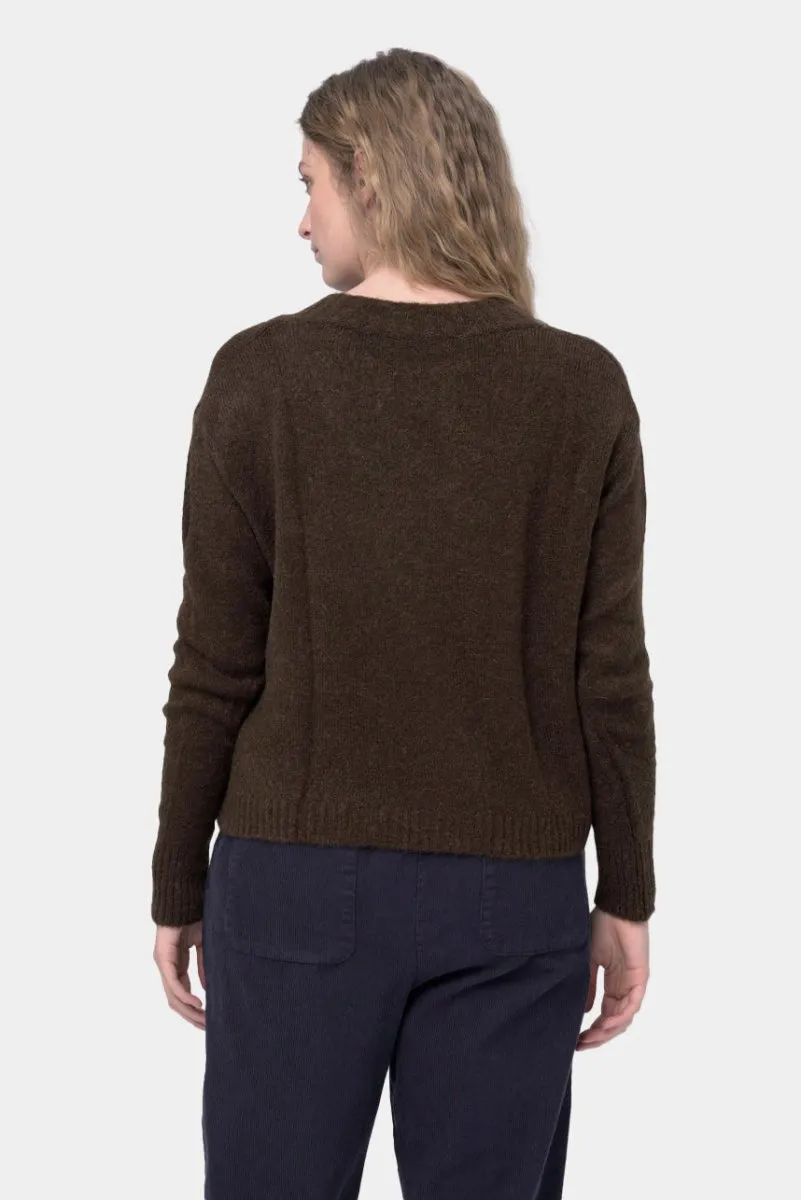 Ribbed V Neck Sweater