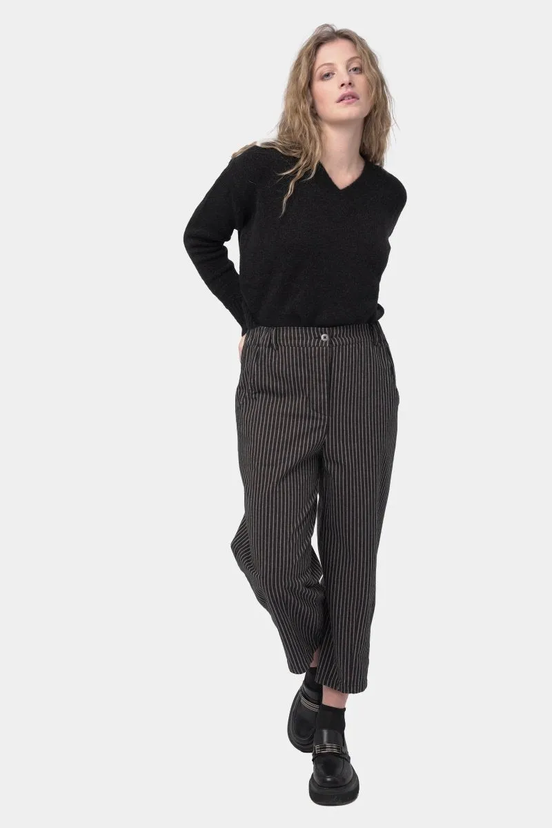 Ribbed V Neck Sweater