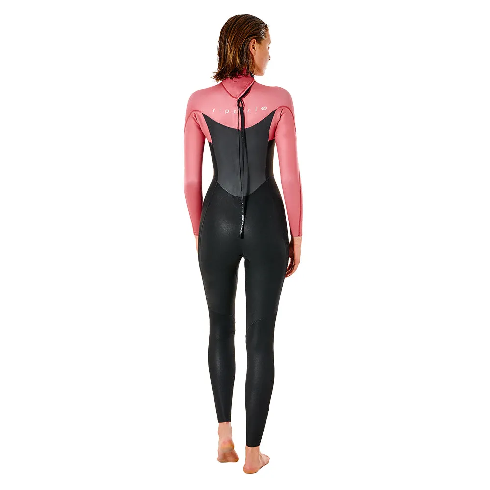 Rip Curl Womens Omega 3/2mm Back Zip Summer Wetsuit  - Dusty Rose