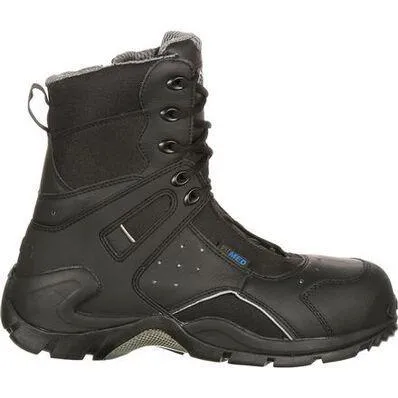 Rocky 1st Med Carbon Fiber Toe Puncture Resistant SideZip Waterproof Duty Boot