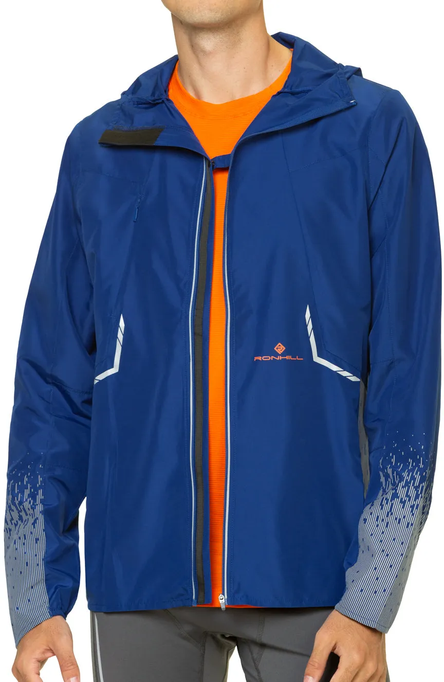 Ronhill Tech Reflect Mens Running Jacket - Blue