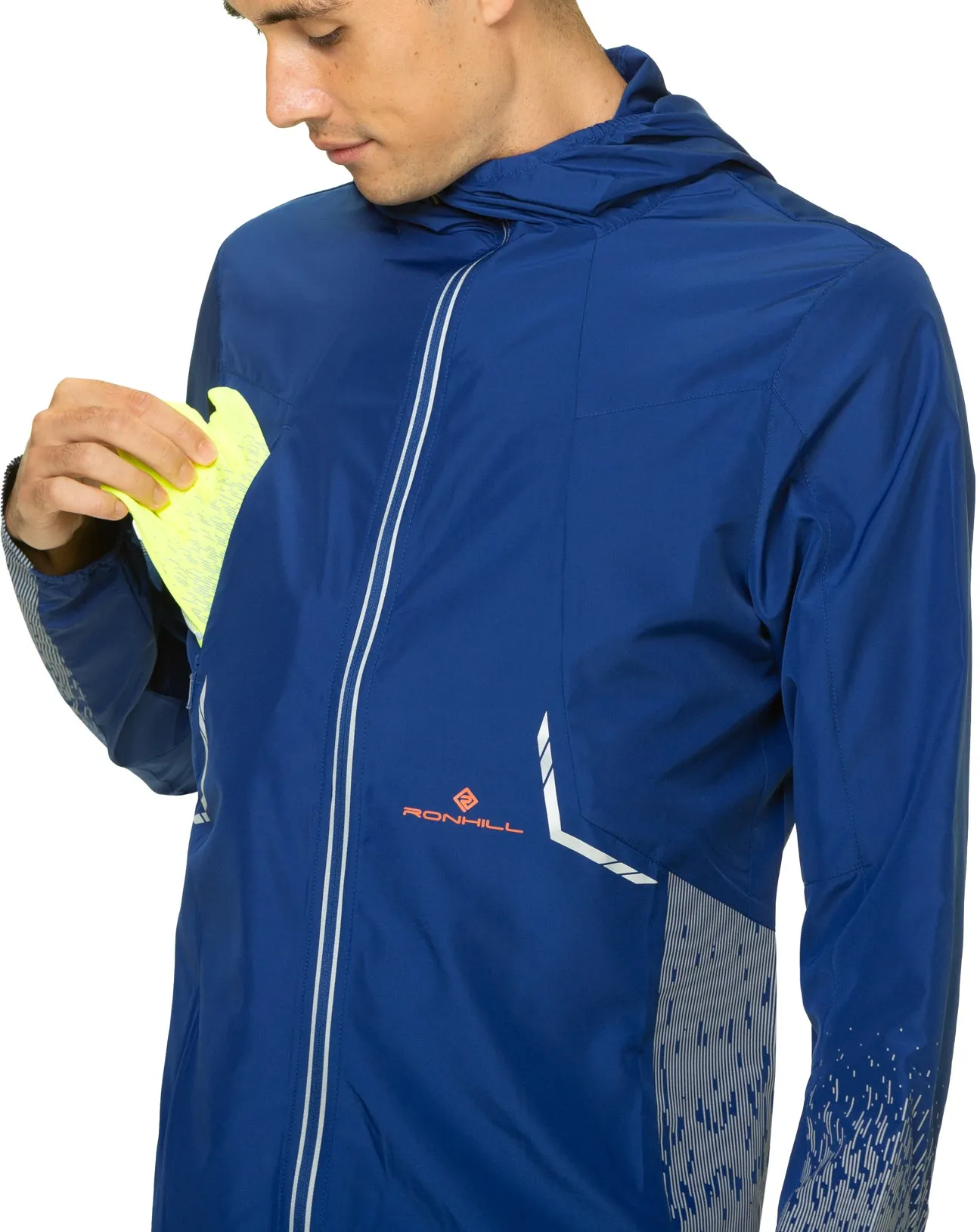 Ronhill Tech Reflect Mens Running Jacket - Blue