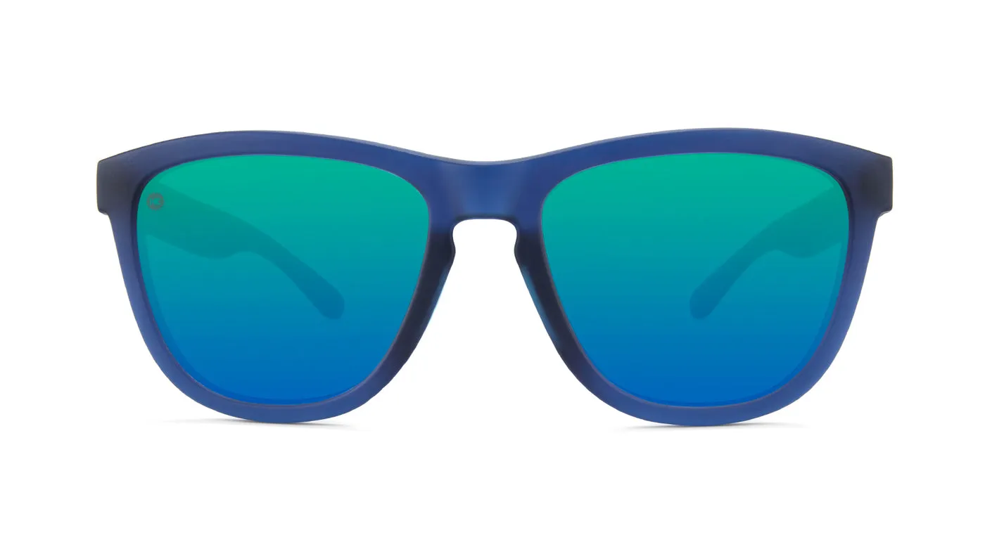 Rubberized Navy / Mint Premiums Fast Lanes Sport Sunglasses