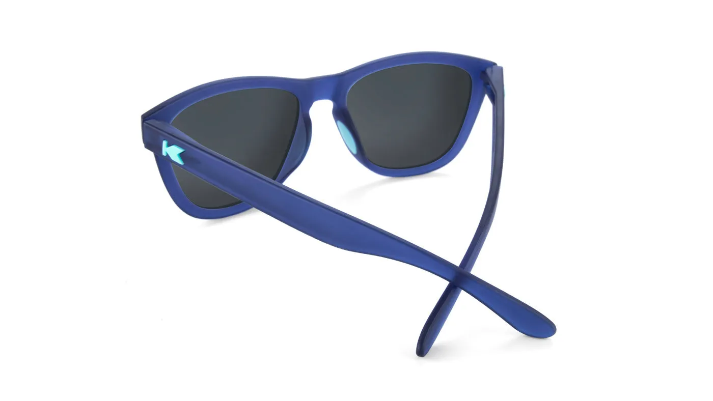 Rubberized Navy / Mint Premiums Fast Lanes Sport Sunglasses