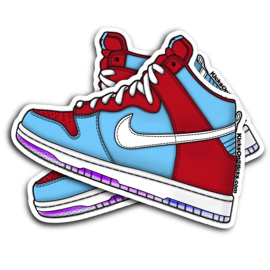 SB Dunk High "Bloody Gums" Sneaker Sticker