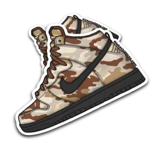 SB Dunk High "Desert Camo" Sneaker Sticker