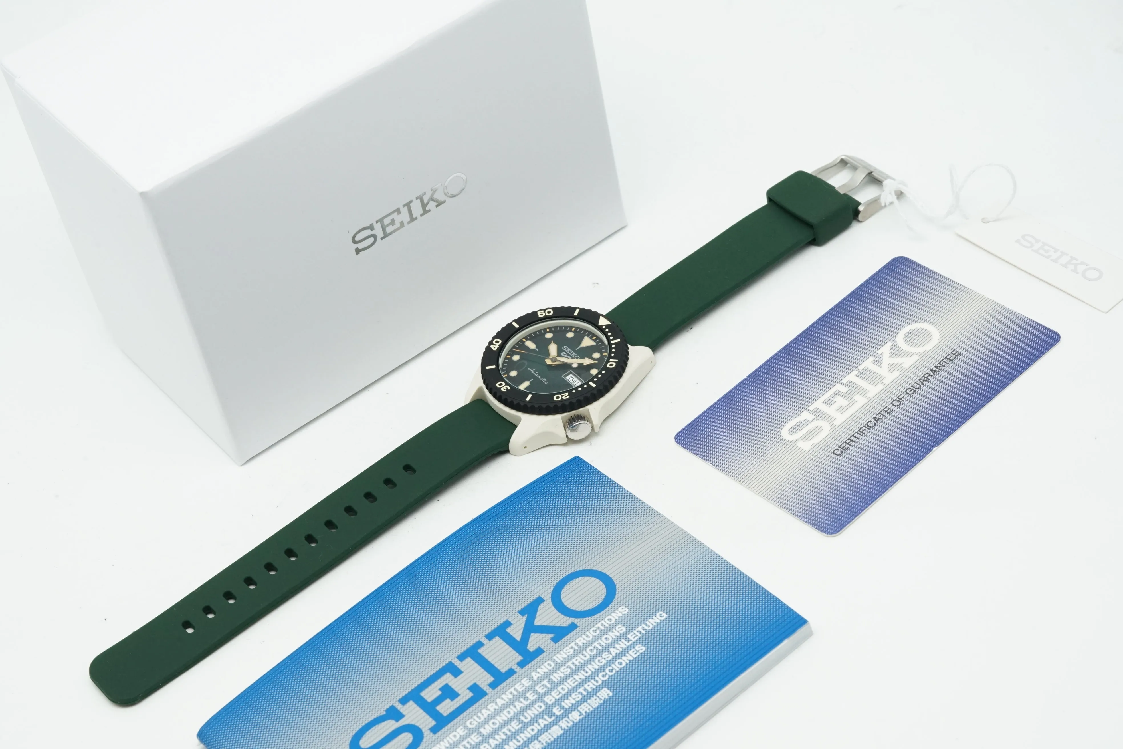 Seiko 5 Sports SRPG73K Green Bio-Plastic Automatic Sports Watch