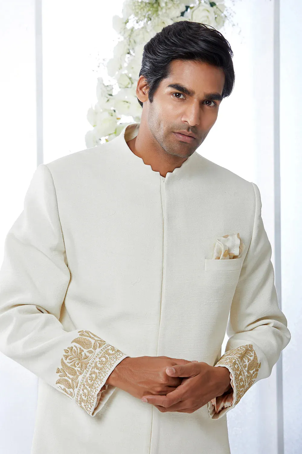 SG Ivory Sherwani Set