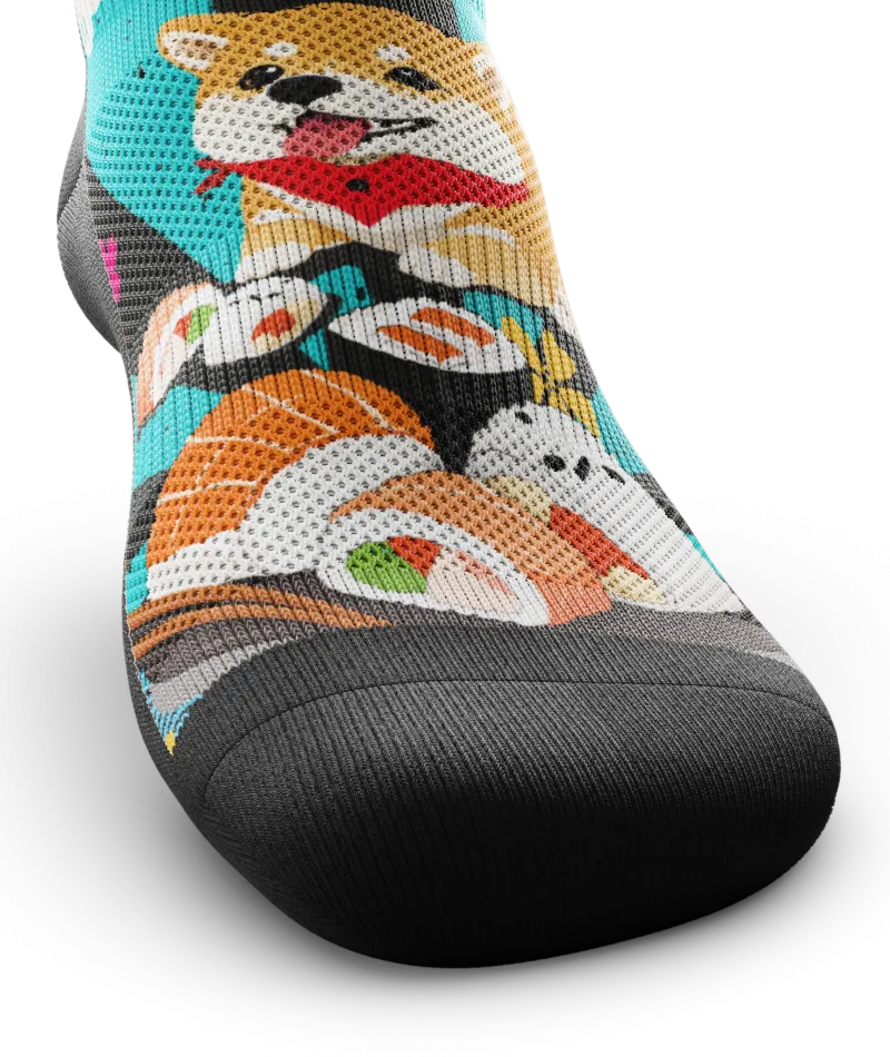 Shiba Roll Ankle Socks