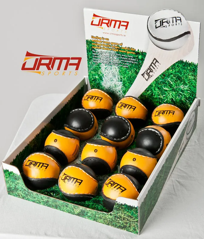 Size 4 Sliotar - Black and Amber
