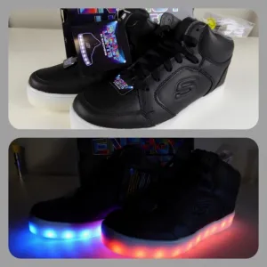 Skechers Energy Lights S Light Up Leather Sneakers