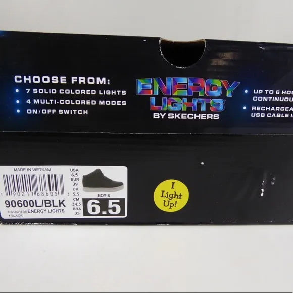 Skechers Energy Lights S Light Up Leather Sneakers
