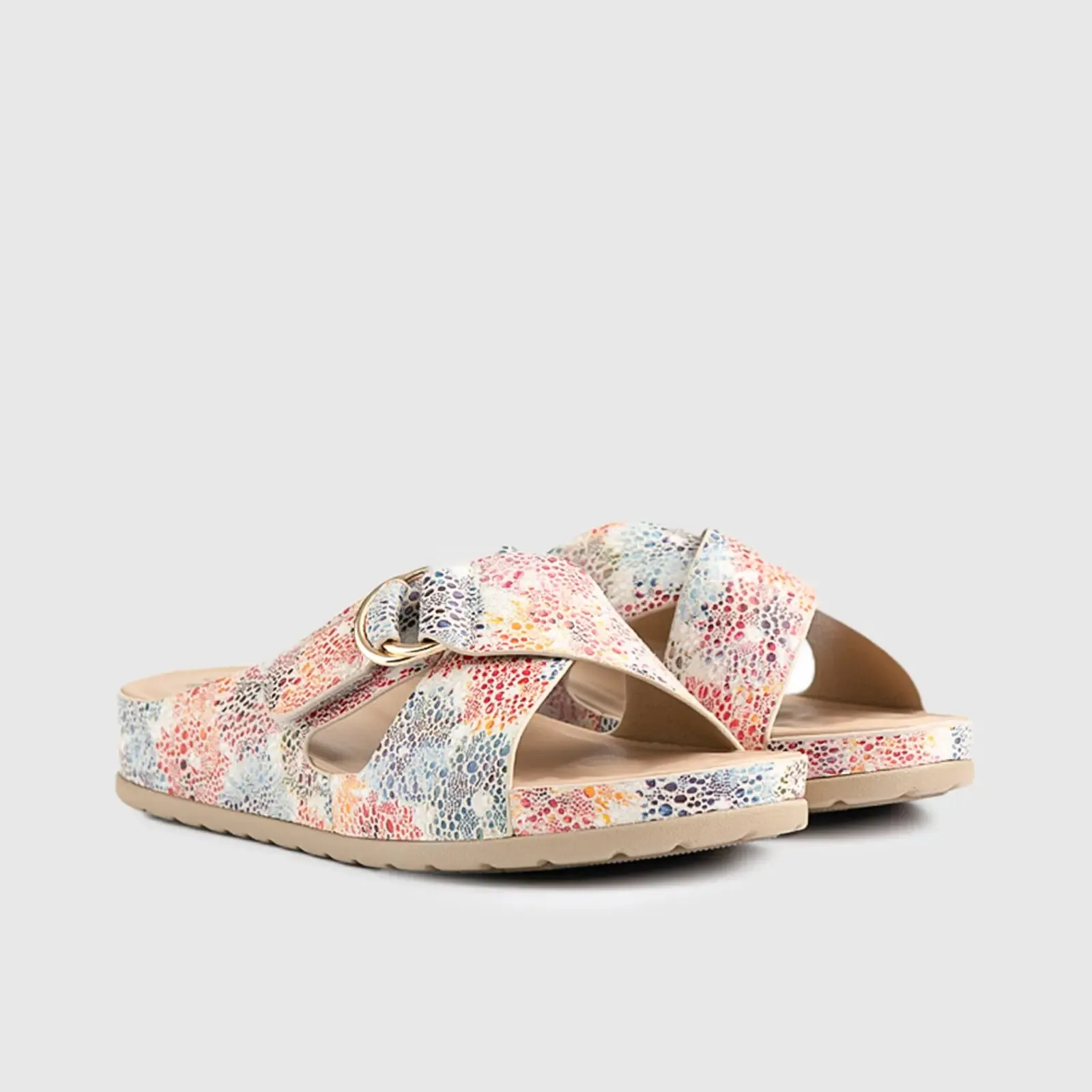 Soft Style Tanika Push In Sandal Multi 01479