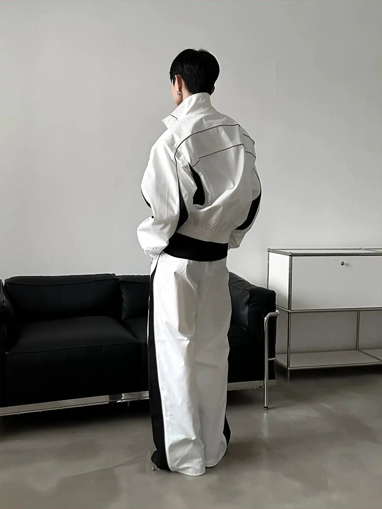 Splicing Casual Sports Suit