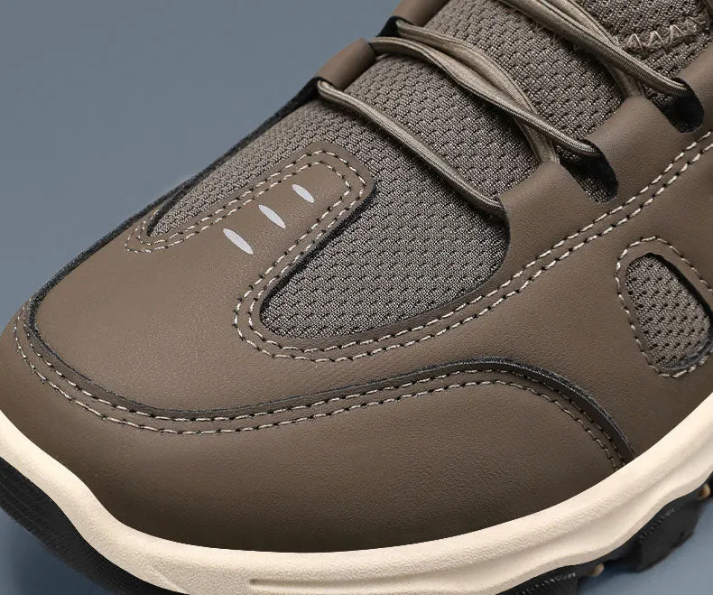 Sporty Men's Sneakers Featuring Non-Slip Herringbone Outsole and Excellent Traction