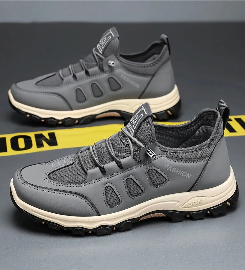 Sporty Men's Sneakers Featuring Non-Slip Herringbone Outsole and Excellent Traction