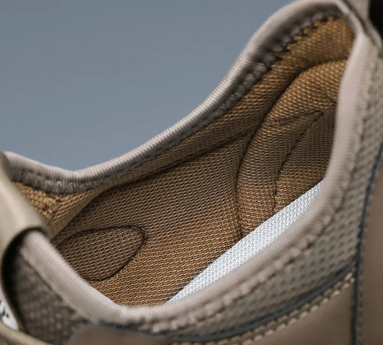 Sporty Men's Sneakers Featuring Non-Slip Herringbone Outsole and Excellent Traction