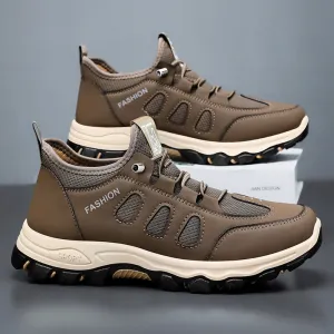 Sporty Men's Sneakers Featuring Non-Slip Herringbone Outsole and Excellent Traction