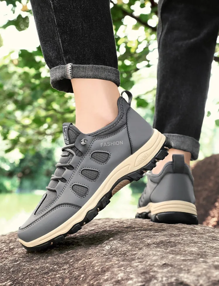 Sporty Men's Sneakers Featuring Non-Slip Herringbone Outsole and Excellent Traction