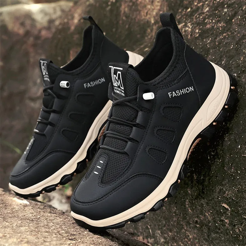 Sporty Men's Sneakers Featuring Non-Slip Herringbone Outsole and Excellent Traction