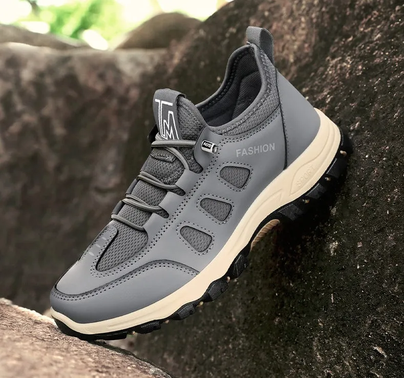 Sporty Men's Sneakers Featuring Non-Slip Herringbone Outsole and Excellent Traction