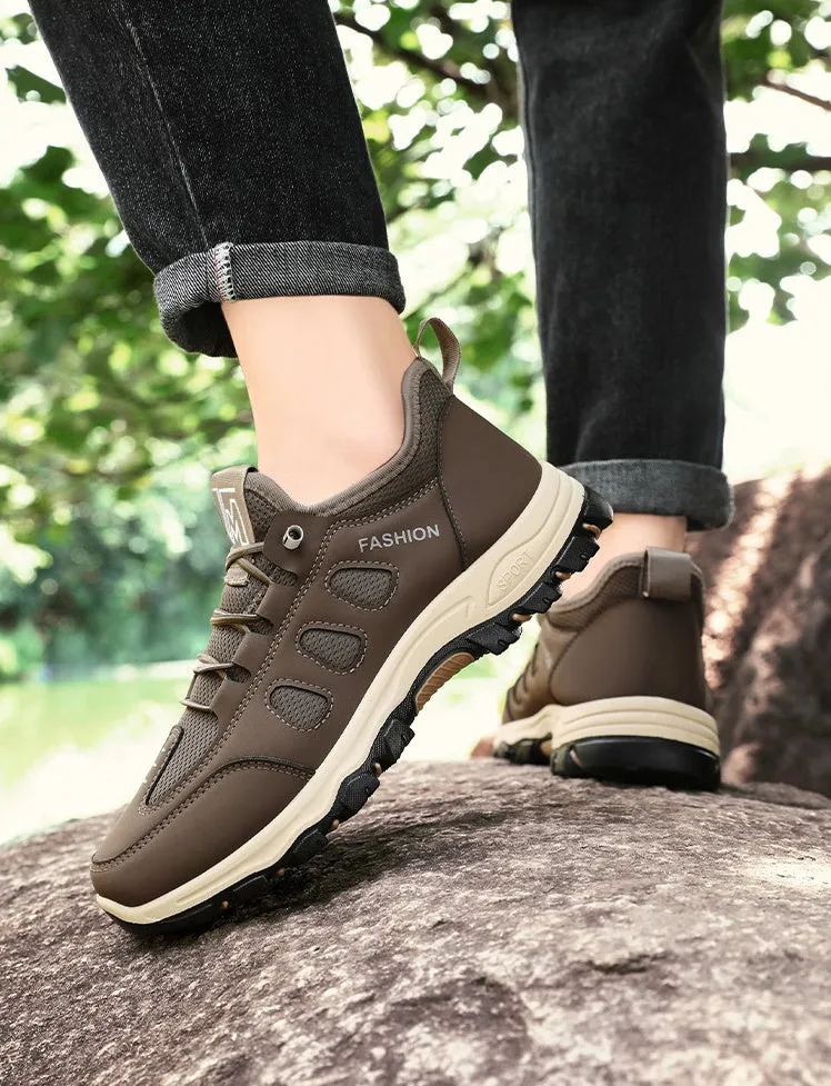 Sporty Men's Sneakers Featuring Non-Slip Herringbone Outsole and Excellent Traction