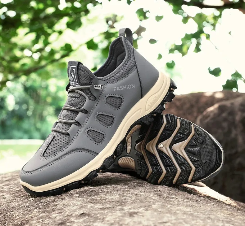 Sporty Men's Sneakers Featuring Non-Slip Herringbone Outsole and Excellent Traction