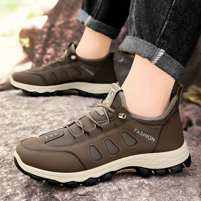 Sporty Men's Sneakers Featuring Non-Slip Herringbone Outsole and Excellent Traction