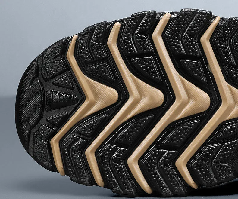 Sporty Men's Sneakers Featuring Non-Slip Herringbone Outsole and Excellent Traction