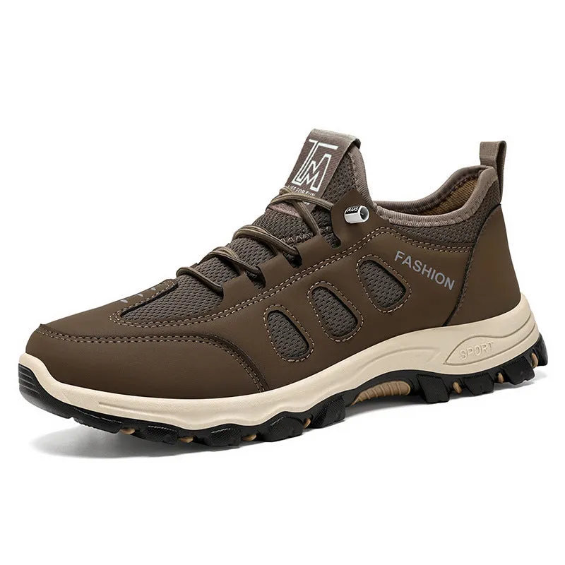 Sporty Men's Sneakers Featuring Non-Slip Herringbone Outsole and Excellent Traction