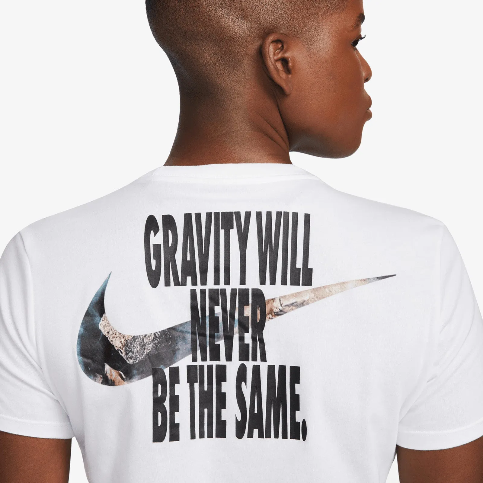 Swoosh Fly 'Gravity Will Never Be The Same' Dri-FIT Women's T-Shirt - White
