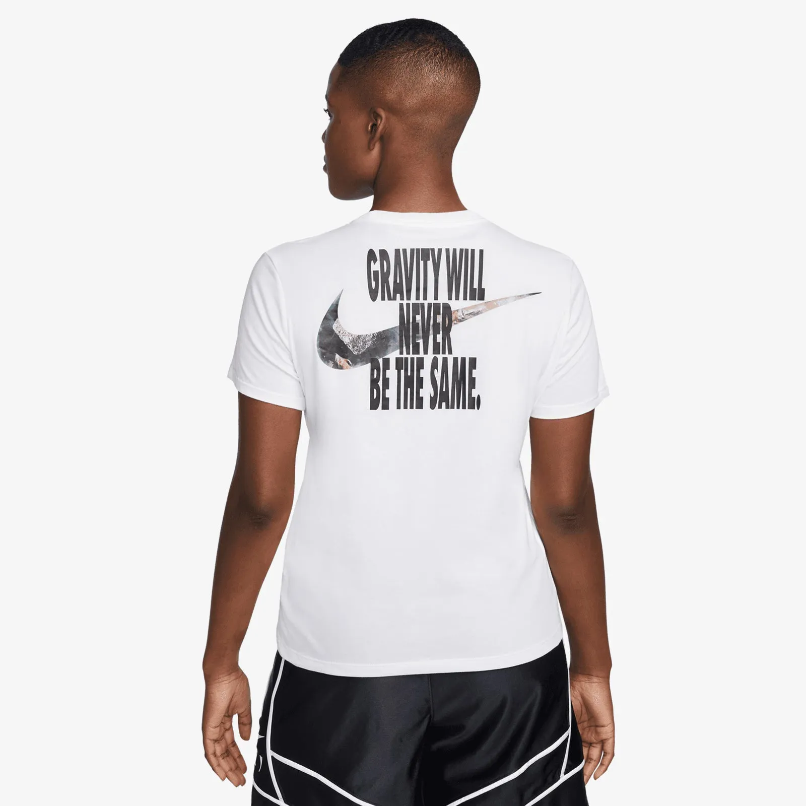 Swoosh Fly 'Gravity Will Never Be The Same' Dri-FIT Women's T-Shirt - White