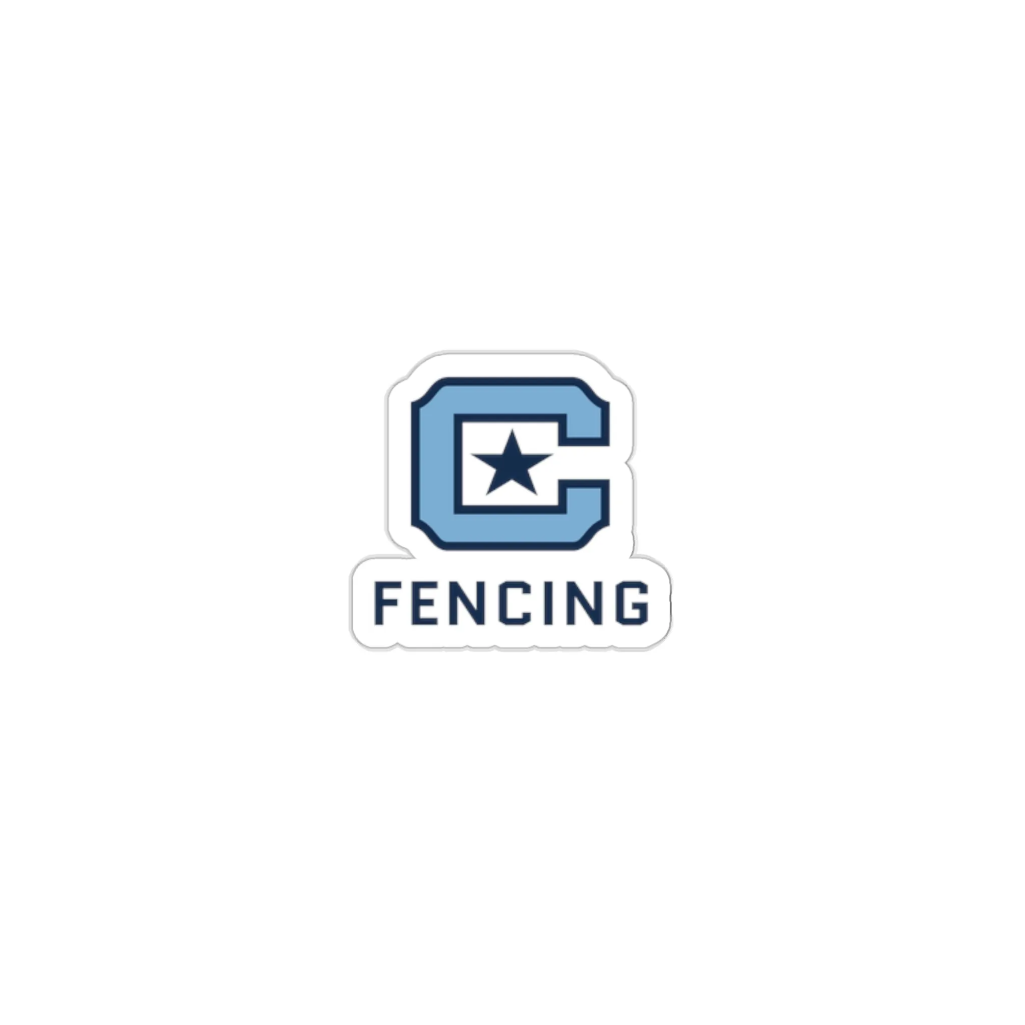 The Citadel, Sports Club, Fencing, Kiss-Cut Stickers