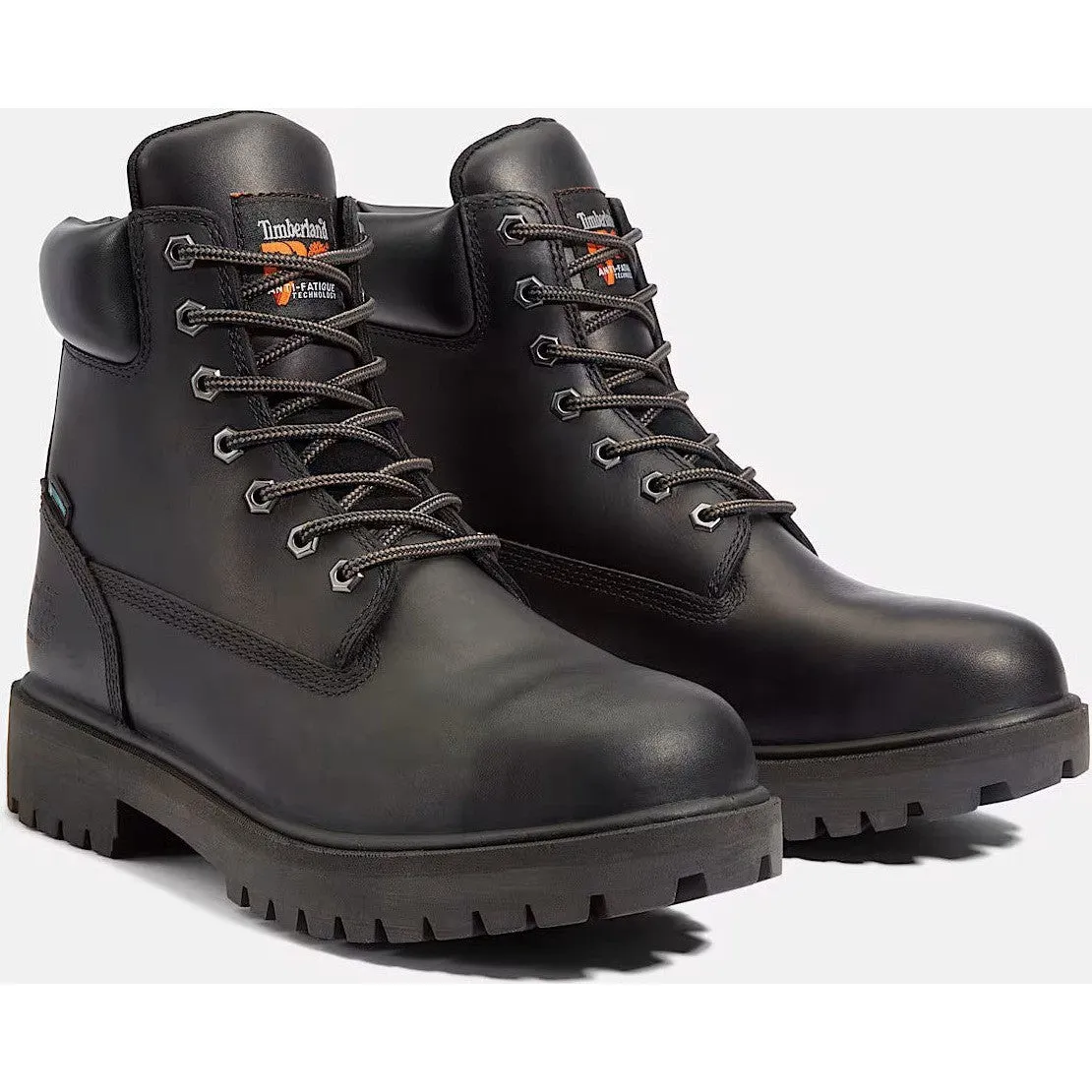 Timberland Pro Men's Direct Attach 6" Steel Toe Waterproof Work Boot- Black- TB126038001