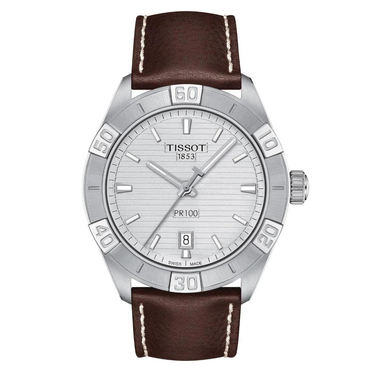 Tissot Clock Pr 100 Sport Gent 42mm silver quartz steel t101.610.16.031.00