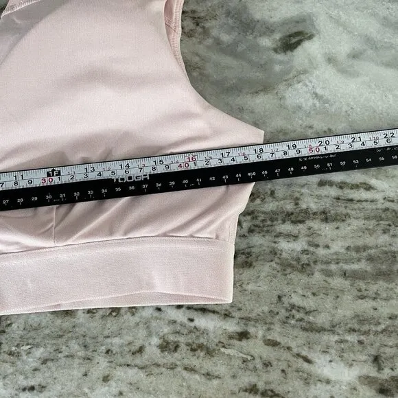 Tommie Copper Zinc Infused Zip Up Shoulder Support Bra Sz 2XL Pink Energy Padded