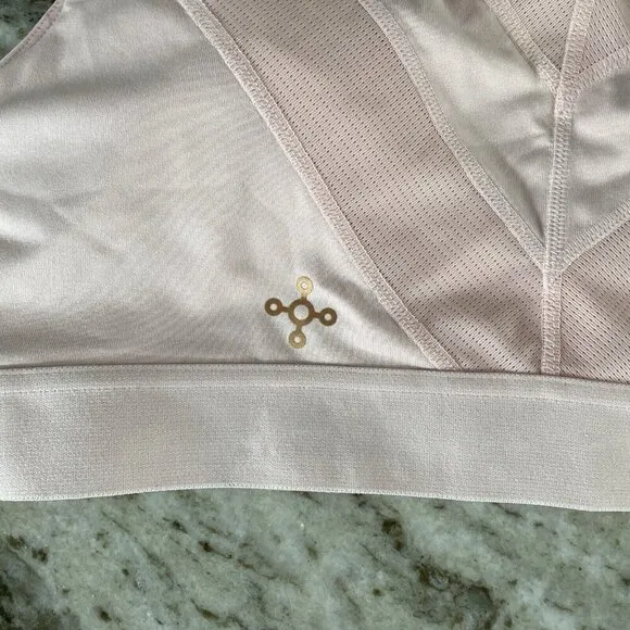 Tommie Copper Zinc Infused Zip Up Shoulder Support Bra Sz 2XL Pink Energy Padded