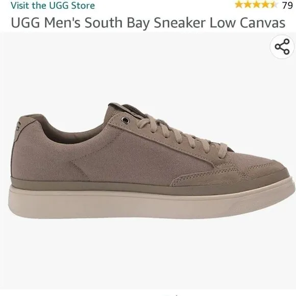UGG men's South Bay Sneakers  Low Canvas, size 9