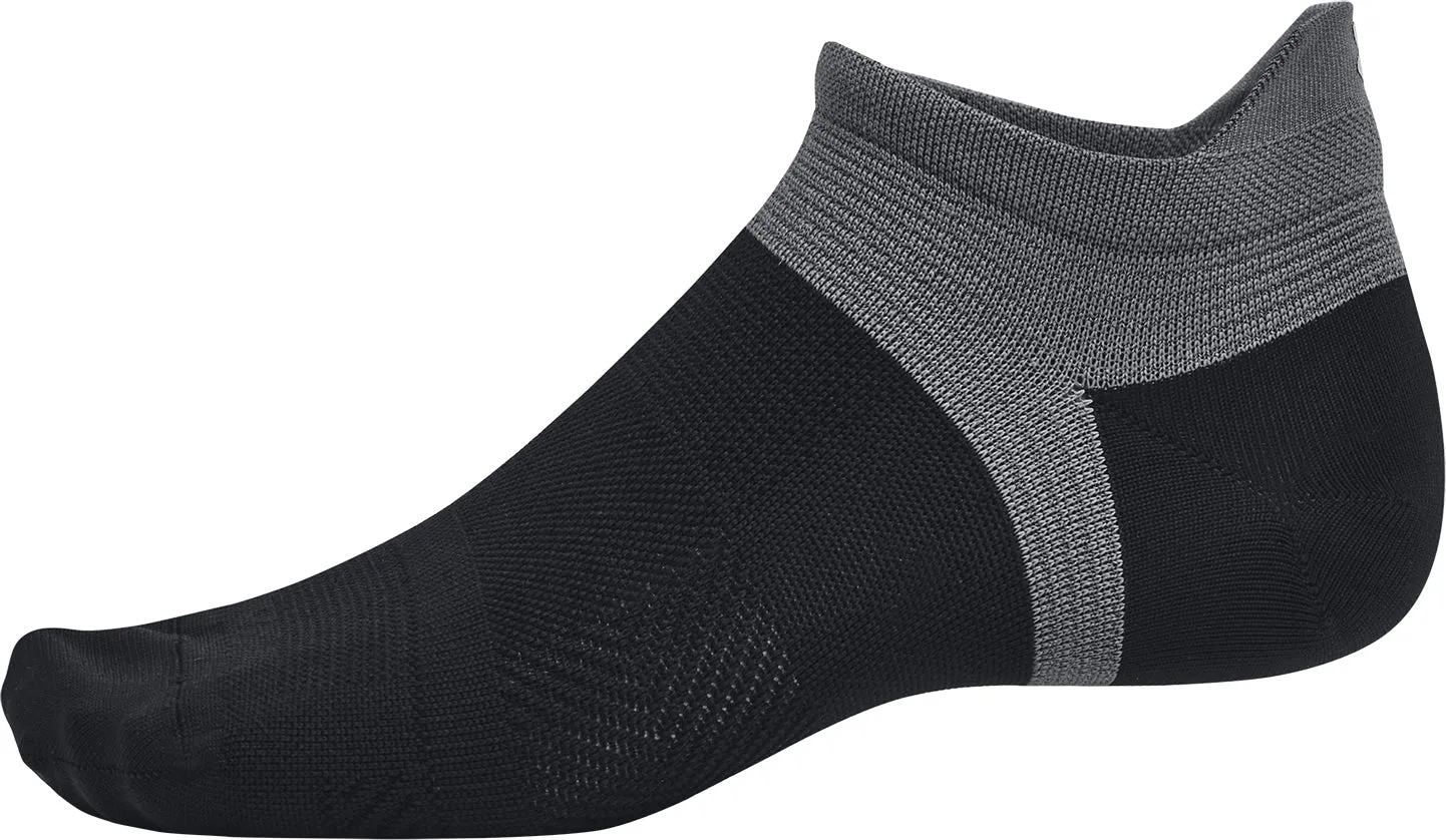 Under Armour ArmourDry Run Lite (3 Pack) No Show Running Socks - Black
