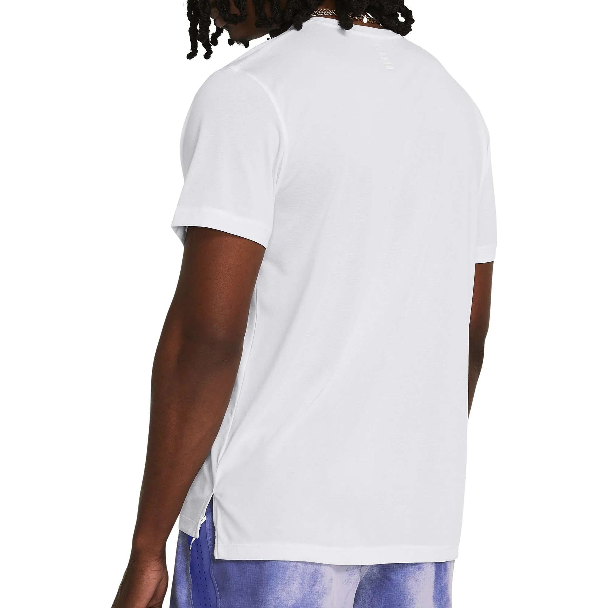 Under Armour Launch Short Sleeve Mens Running Top - White